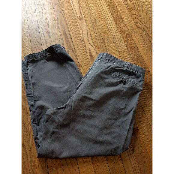 Lands End Traditional Fit Mens Gray Chino Pants Size 42 - Picture 3 of 6